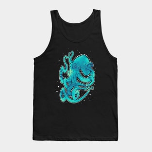 blue green octopus Tank Top